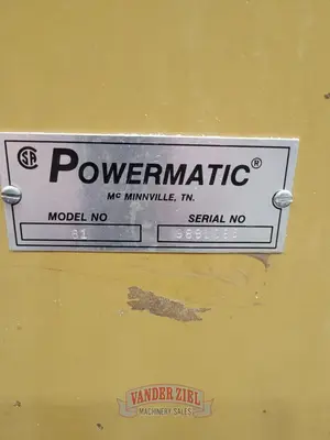 Used POWERMATIC 81 Vertical Band Saws Michigan US | Vander Ziel Machinery Sales #480517