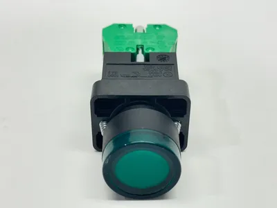 GCX3202-24L | Automation Direct  Momentary Pushbutton 22mm Green Illuminated 24V - Used