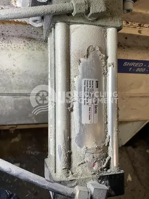 USED SHRED-TECH 25GT SHREDDER WITH CART TIPPER