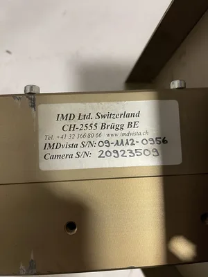 IMD IMDvista CH-2555 Rondo Closure Testing System Inspection Camera / Sensor