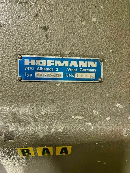 Used HOFMANN HRRS Rotary Tables | TNT Industrial #399688