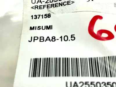 JPBA8-10.5 | MiSUMi  Large Head Locating Pin Tapered Tip Straight Shank - New