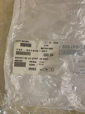 742-091468-001 GASKET BE CU STRIP .28 WIDE