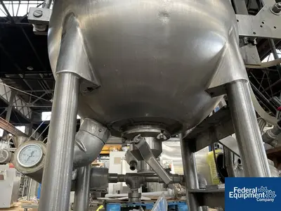 USED Lee Industries 20 Gal Lee Double Motion Reactor, 316L S/S, 150/90#