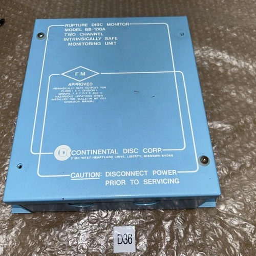NEW Continental Disc Corp. BB-100A
