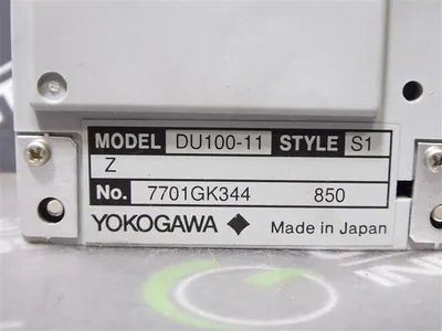 Yokogawa DU100-S3 DCV/RTD Input Module DU100-11 Style S1 Used