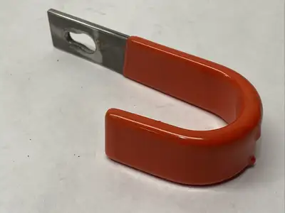 1730A91 | Nonmarring Hooks Orange Vinyl Coated 100lbs Capacity LOT OF 4 - Open box