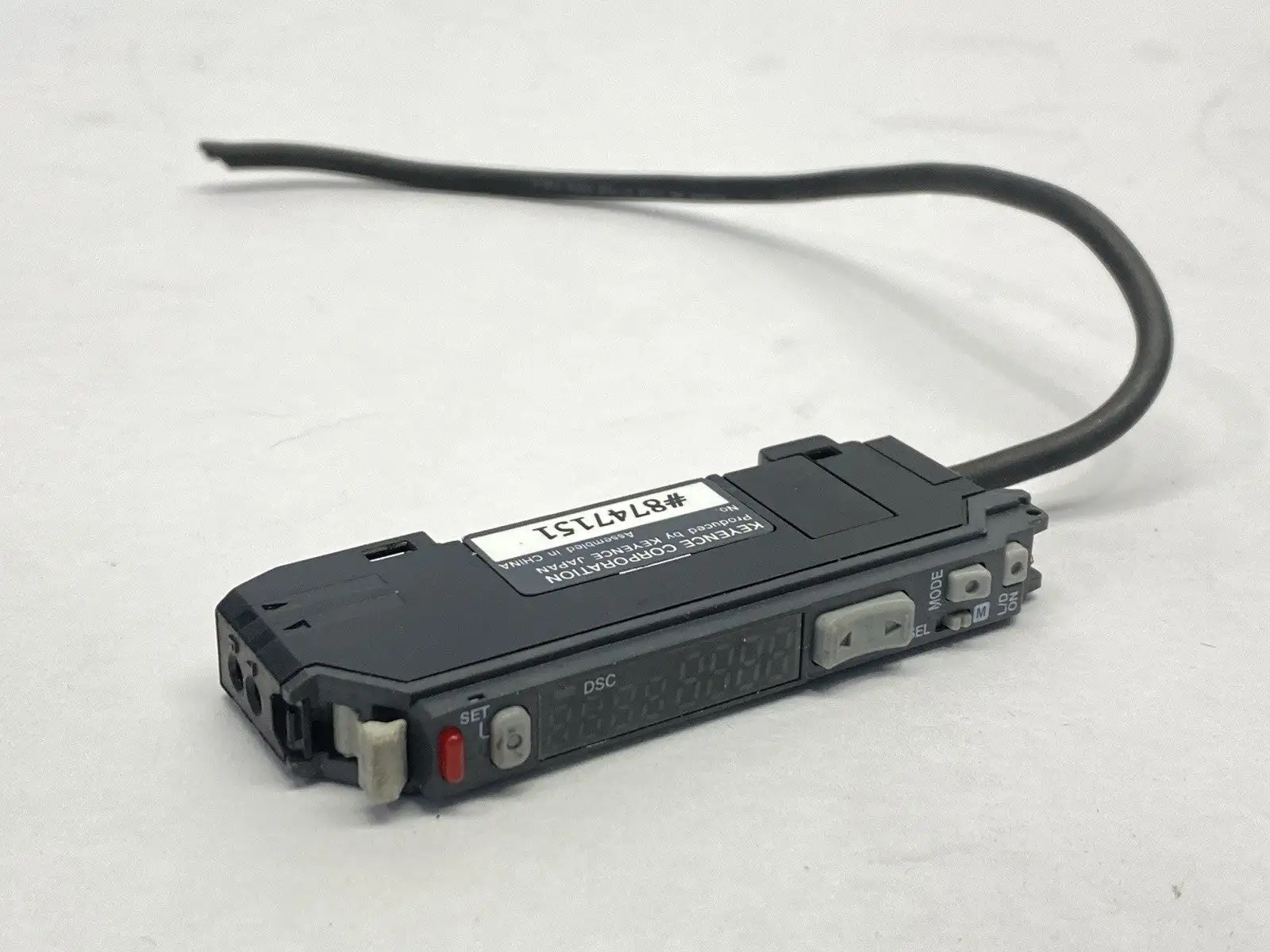 USED KEYENCE FIBER AMPLIFIER MAIN UNIT 7" CABLE NO COVER