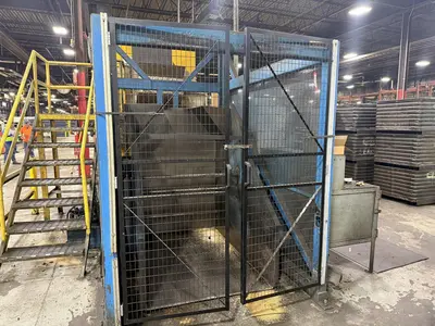 48" X 3-STAGE RANSOHOFF ROTARY DRUM BATCH AUTOMATIC PARTS DEBURR & WASHER SYSTEM, NEW 2013: YOBRO #24300
