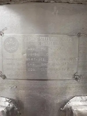 Alloy & Steel 400 Gallon SS Jacketed Cooking and Mixing Tank