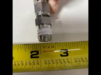 USED Swagelok FILTER HOUSING 5" L X 3" SANITARY FITTING W/ SWAGELOK VALVES
