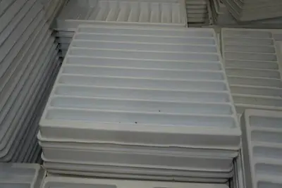 Pallet of Plastic Part Holding Trays