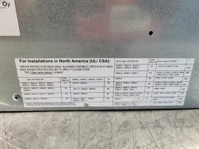 USED ABB ACS800-U1-0020-7