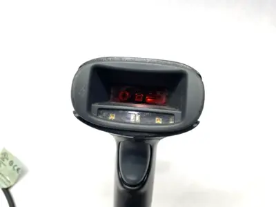 Used KEYENCE Rev. H Handheld Barcode Reader w/ HR-1C3RC & Flexible Arm Stand Barcode Scanners Michigan US | Maverick Industrial Sales #1389799
