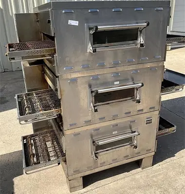 USED MIDDLEBY MARSHALL GAS TRIPLE DECK CONVEYOR OVENS PS536GS