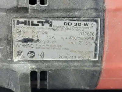 USED HILTI DD 30-W