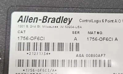 USED AB Allen-Bradley 1756-OF6CI SER A ControlLogix