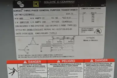 USED 2002 SQUARE D C75T8HCU