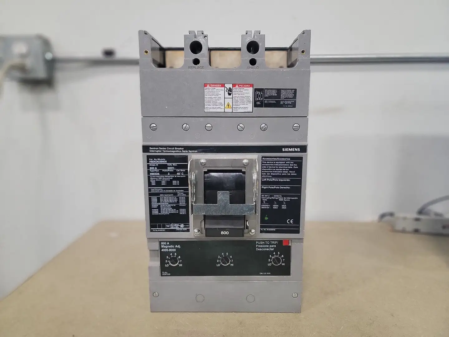 Used SIEMEN HMXD63B800 Switchgears British Columbia CA | Lenmark #240240