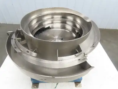 J&J Engineering V101 Vibratory Bowl Parts Feeder 115V Magnetic Coil Stainless