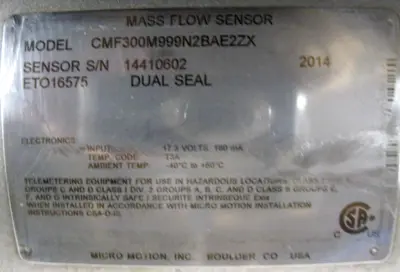 USED Micromotion CMF300 M999N2BAE2ZX