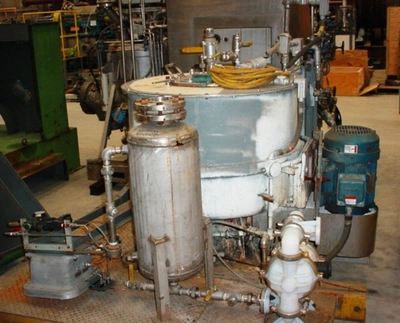 Fletcher 30 x 14 Hurricane perforate basket centrifuge, SS.