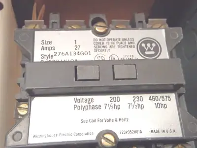 New | in-Stock WESTINGHOUSE CONTROLLER CONTACTOR STYLE 276A649G01 PLC Contactors | Maverick Industrial Sales #1107135