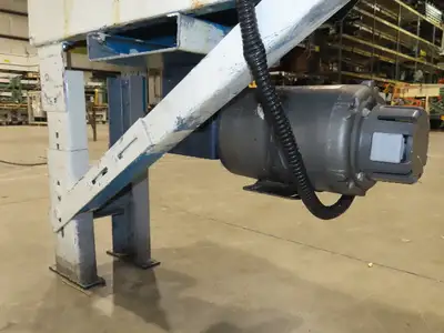 New London Engineering 8"x 5' 6" Plastic Roller Belt Accumulating Conveyor 30FPM