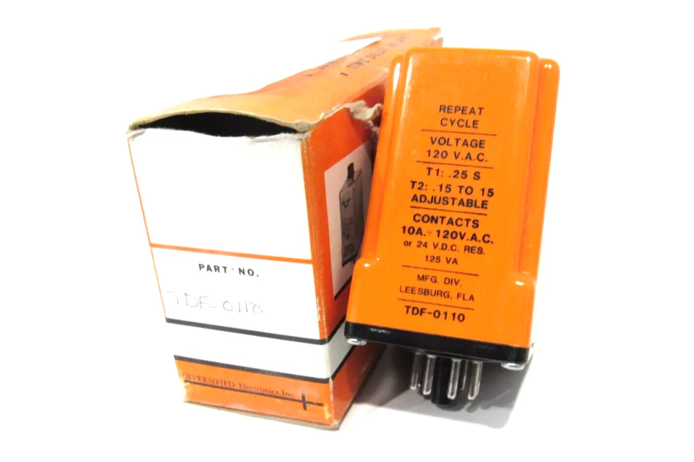 NEW DIVERSIFIED ELECTRONICS TDF-0110 TIME DELAY RELAY TDF0110