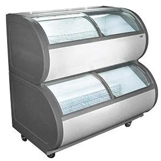 Dual Temperature Ice Cream Freezer Merchandiser - 15.9 Cubic Feet