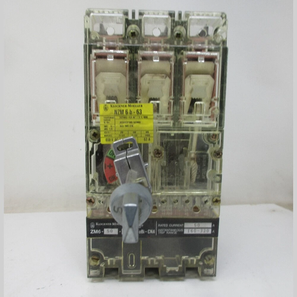 Klockner Moeller NZM 50 Amp Breaker
