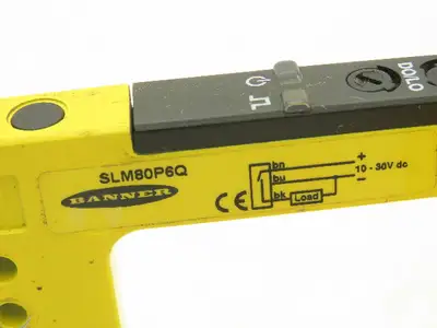 Banner SLM80P6Q Fork Slot Proximity Sensor Fixed-Distance 80mm Width  Lot of 2