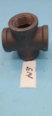 4 WAY  black tee npt COUPLER 1"