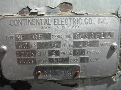 USED CONTINENTAL ELECTRIC -