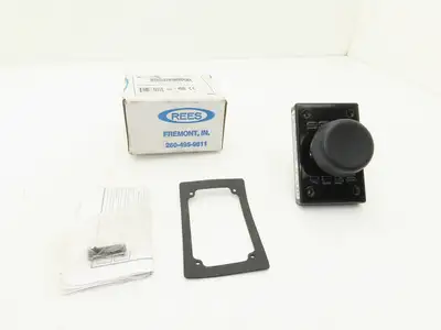 Rees 00662-001 Black Plastic Mushroom Plunger Switch 2-1/4" Pushbutton 600V