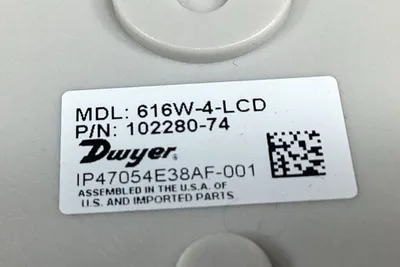 DWYER 616W-4-LCD SERIES 616 WEATHERPROOF PRESSURE TRANSMITTER 5C-18