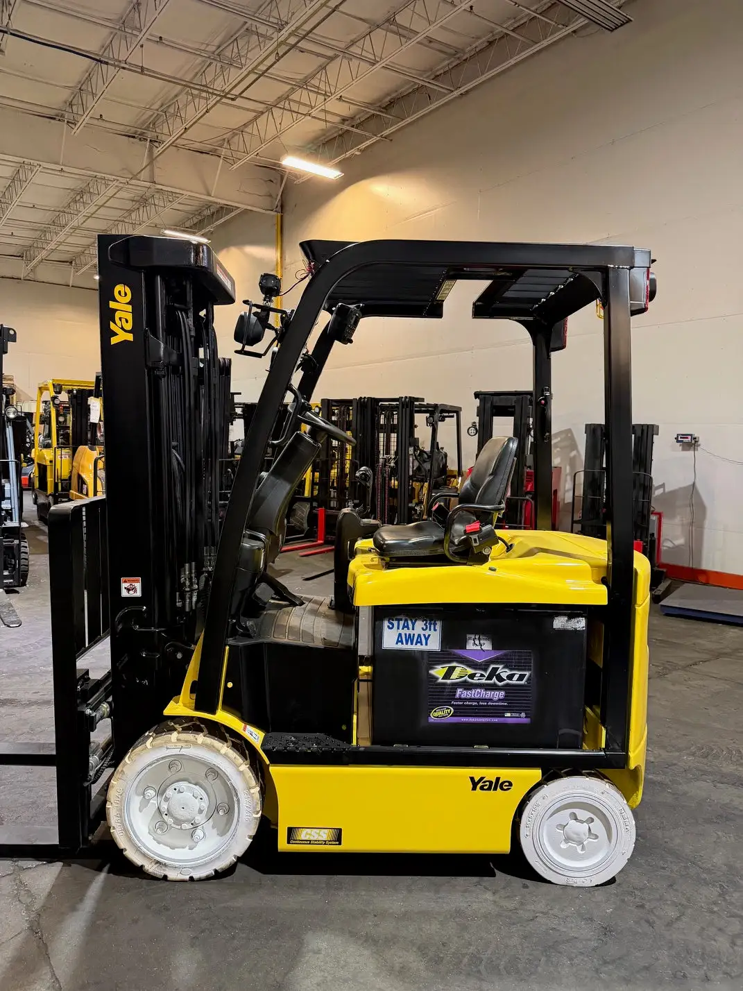 Used 2020 Yale ERC055VGN 4-Wheel Sit down Electric Counterbalance Forklifts New York US | United Lift #1446655