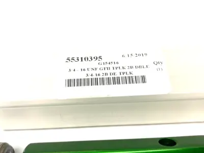 NEW GF GAGE PLUG THREAD GAGE: 3/4-16 THREAD, 2B CLASS, DOUBLE END G/NG