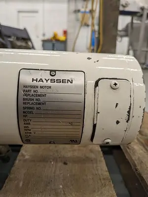 Hayssen Transmission 12-16 HR includes DC motor and encoder 10207F1521 711-S