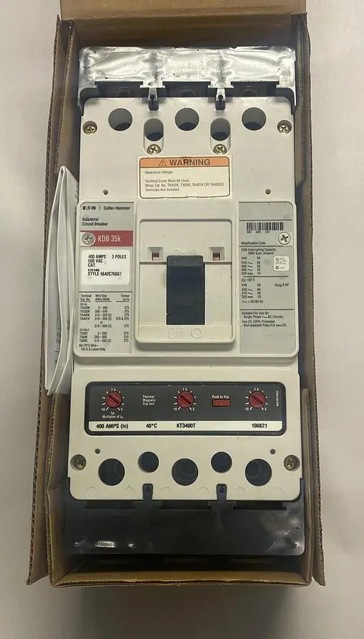 New | in-Stock EATON KDB3400 Miscellaneous Equipment (Electrical & Power) | Surplus Asset Holdings #1195371