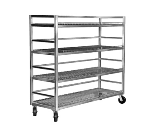 Channel MC2472-4 Queen Mary Cart - 4 Levels, 2000 Lb. Capacity, Aluminum, Removable Shelving