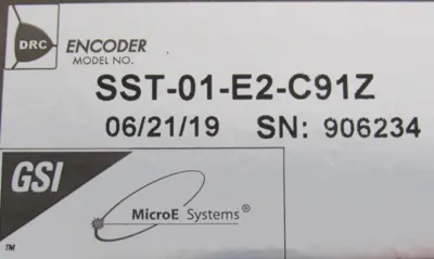 NEW GSI SST-01-E2-C91Z OPTICAL ENCODER SST01E2C91Z