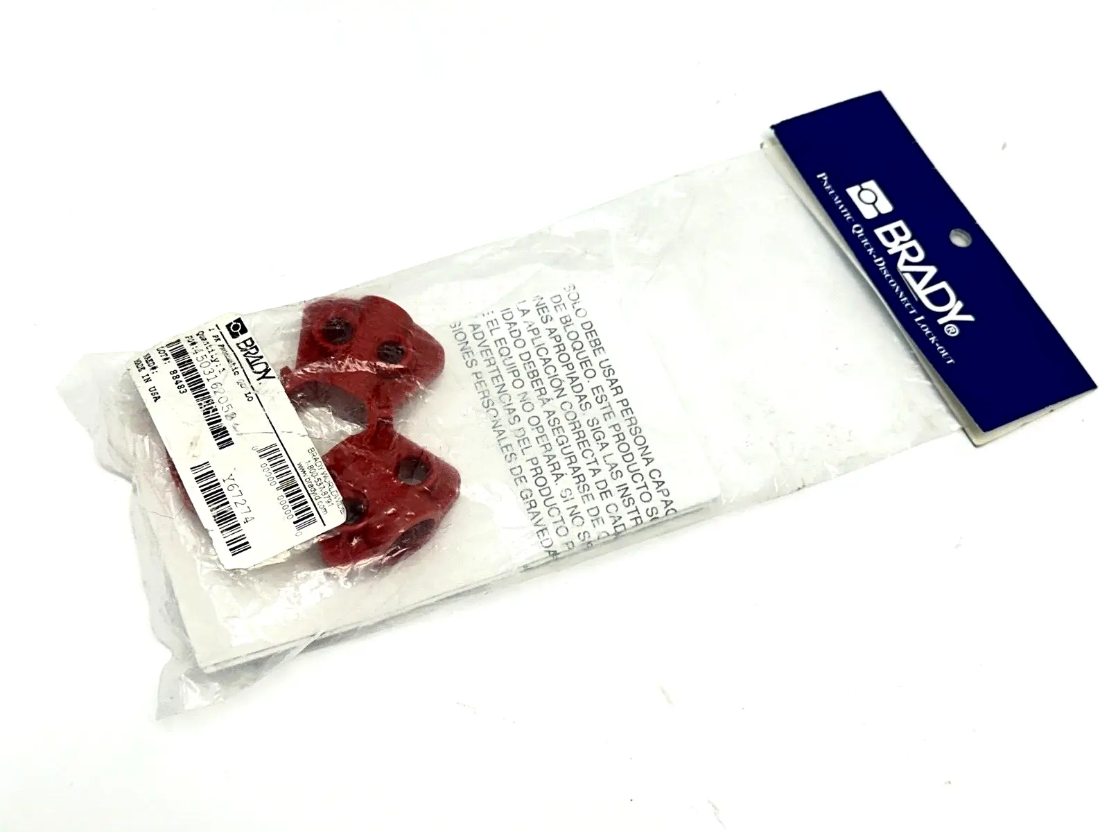 64221 | Brady  Pneumatic Quick-Disconnect Lockout - New