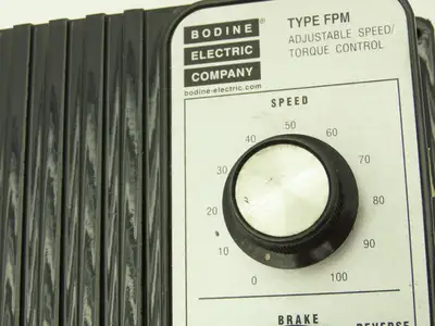 Bodine Model 858 Type FPM DC Motor Adjustable Speed/Torque Control 1/3Hp 115VAC