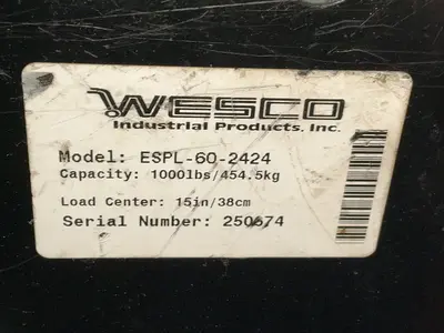 Used WESCO ESPL602424 Stackers Ohio US | HGR 24 #1521272