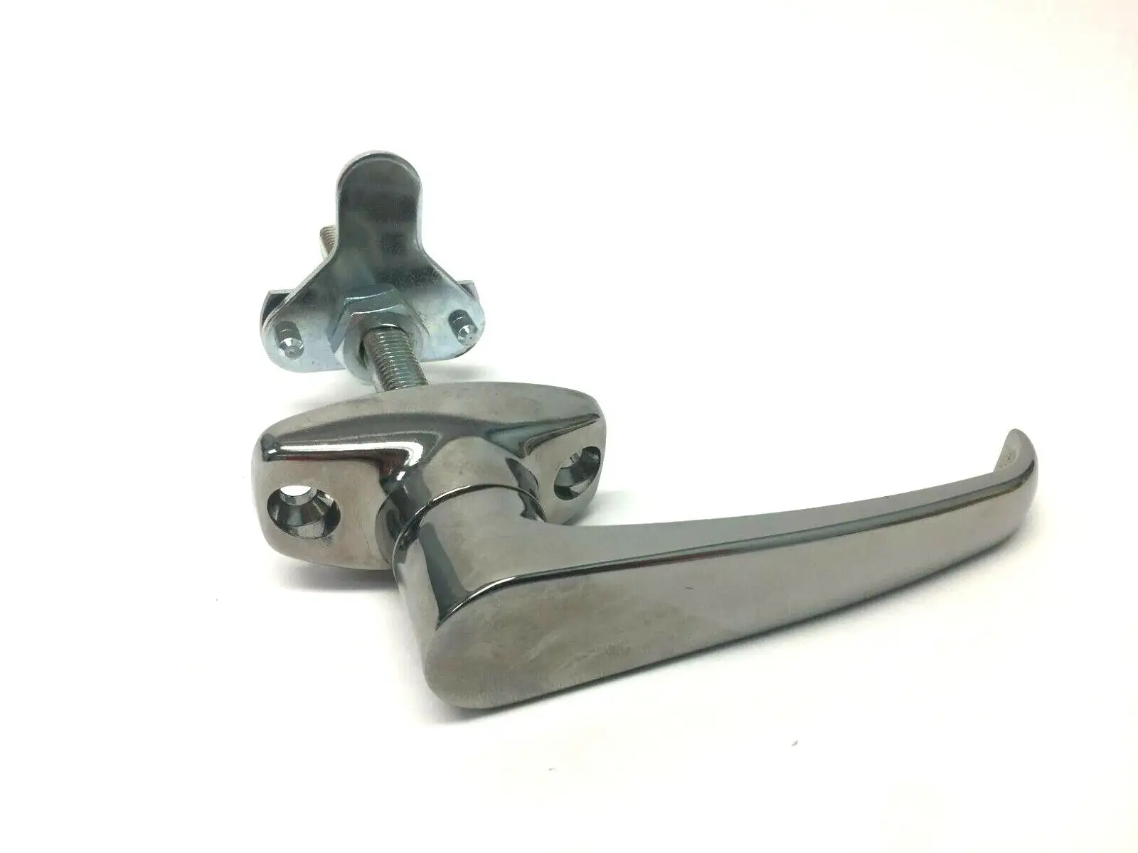 USED 80/20 80/20 CHROME DELUXE DOOR HANDLE 4" LONG