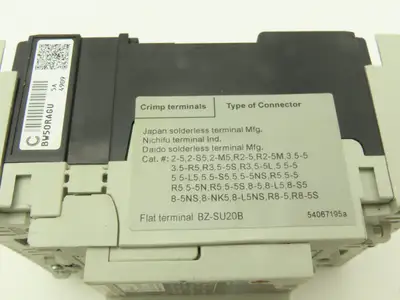 Fuji Electric BW50RAGU-3P005 3-Pole Auto Circuit Breaker 5A 500V 3Ph Lot of 9