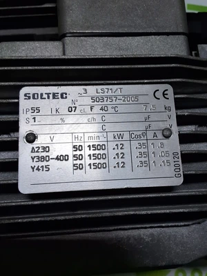 SOLTEC 3 LS71/T MOTOR