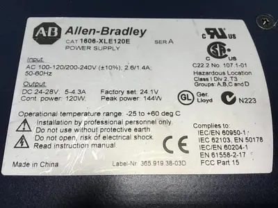 USED ALLEN BRADLEY 1606-XLE