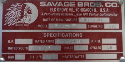 Used 2001 SAVAGE MFG. C LTT Bowl Lifts California US | BakeryEquipment.com #1554410